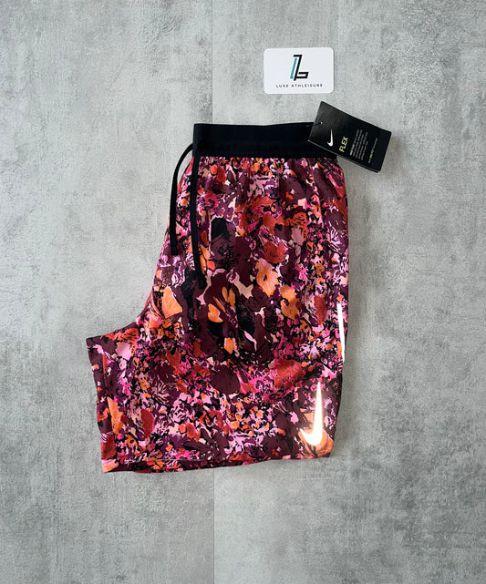 Nike Floral Flex stride shorts 7” ‘Red’